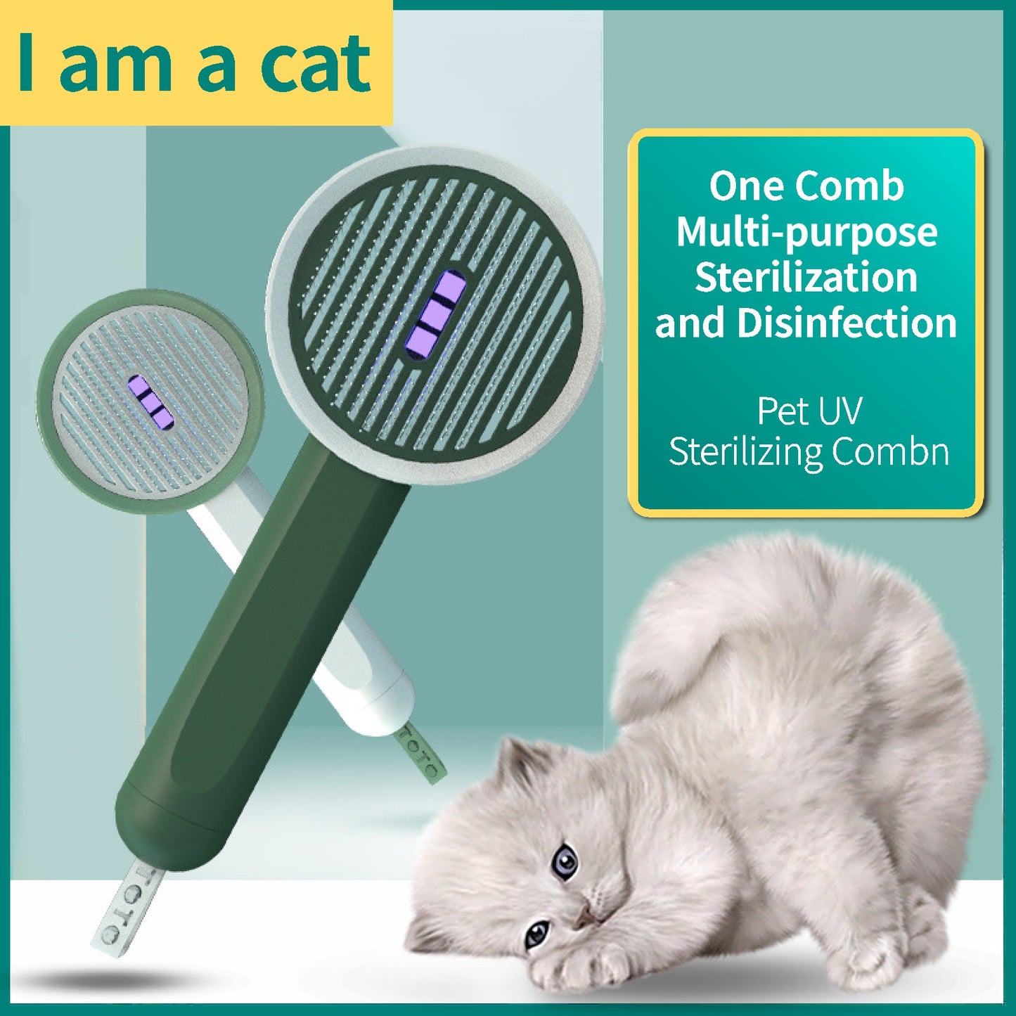 Usb Rechargeable Cat/Dog Automatic Hair Removal Brush