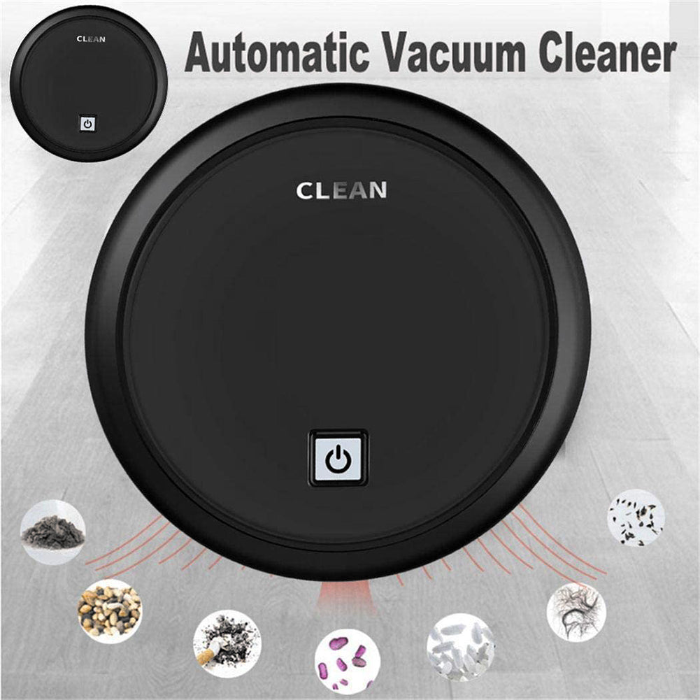 3-in-1 Robot Vacuum Cleaner 1800Pa Multifunctional Smart Floor Cleaner USB Rechargeable