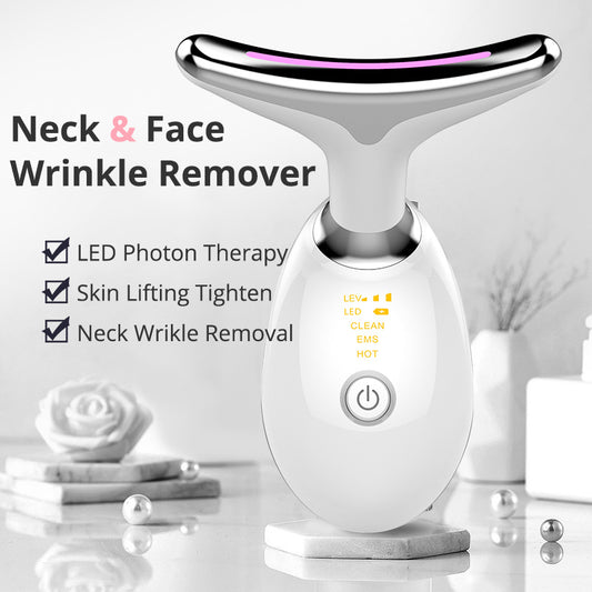 Electric Microcurrent Wrinkle Remover LED Photon Face Beauty Device