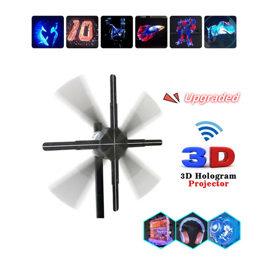 Upgraded Naked Eye 3D Holographic Advertising Machine Fan