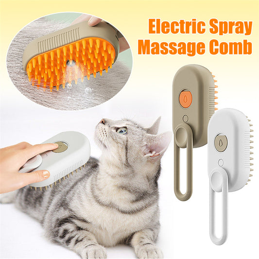 3 In 1 Electric Spray Cat/Dog Hairbrush For Massage Pet Grooming and Hair Removal