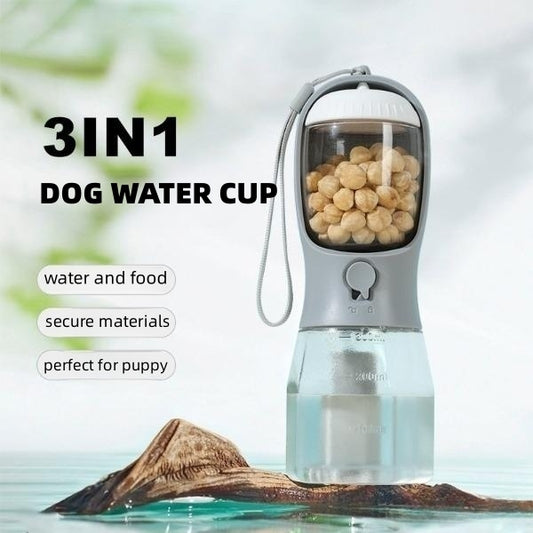 Three-in-one Portable Small Multi-functional Pet Cups