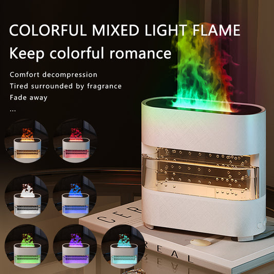 Rain Water & Fire Flame Humidifier Aroma Diffuser