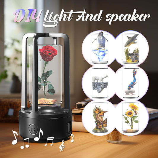 No Accessories 2 In 1 DIY Audio Crystal Light And Bluetooth Speaker