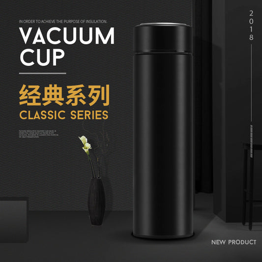 Unisex's Portable Double-layer Vacuum Stainless Steel Business Straight Cup